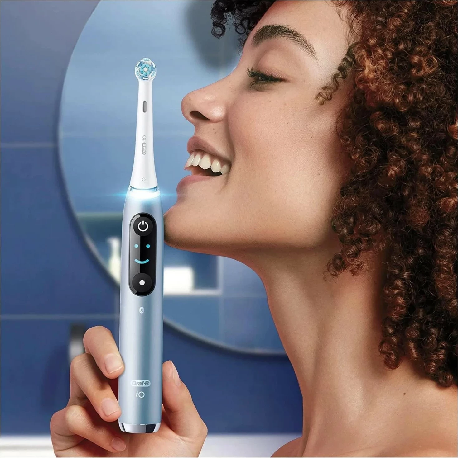 Furçë dhëmbësh elektrike Oral-B iO 9, Bluetooth, ekran interaktiv, karikim magnetik, blu