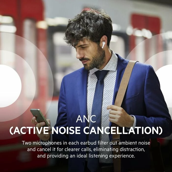 Belkin SOUNDFORM Noise Cancelling Earbuds - White
