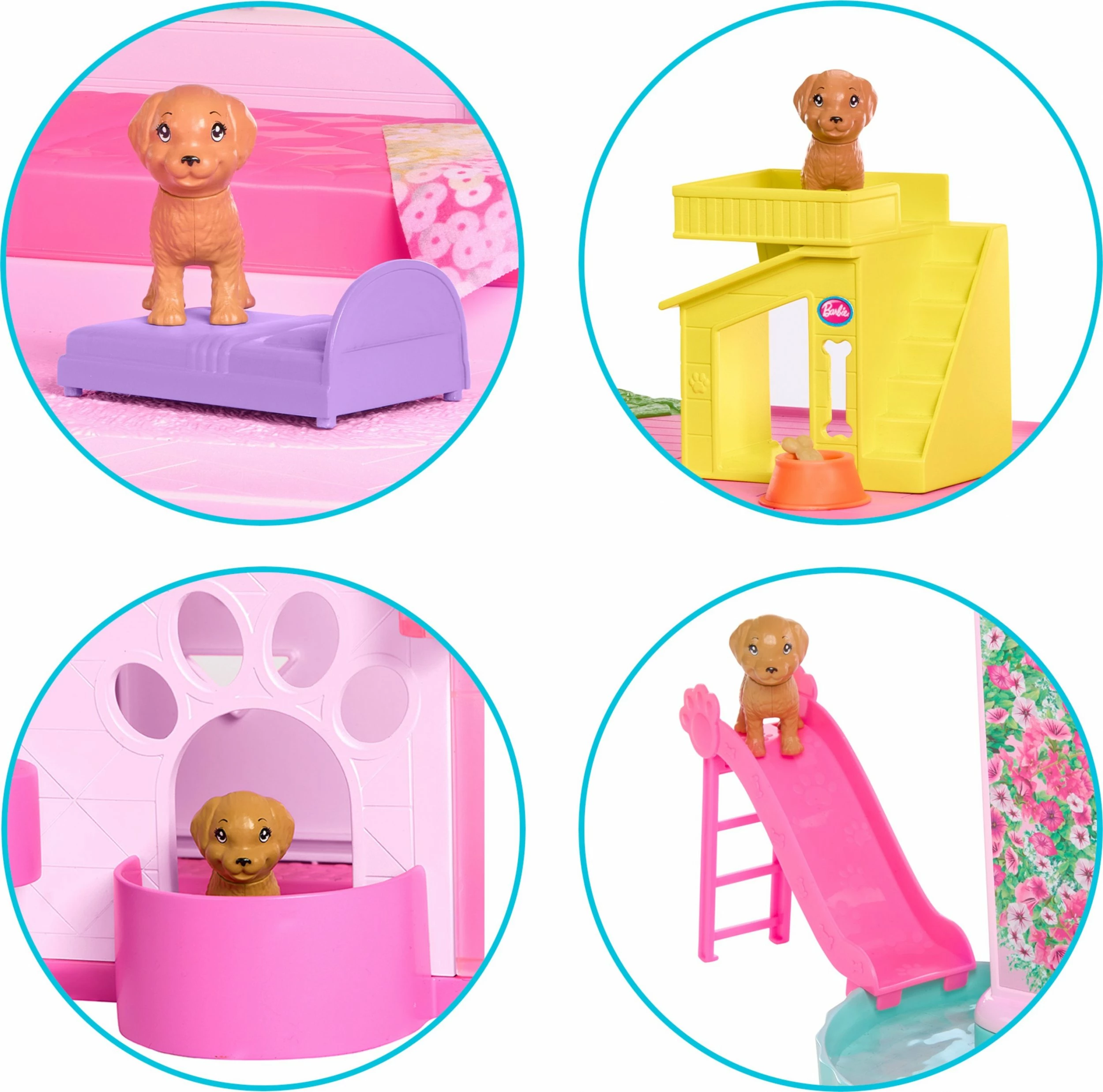 Shtëpi kukullash Mattel Barbie Dreamhouse HMX10, 3 kate, 75 aksesorë, me rrëshqitëse spirale e pishinë, pa kukull