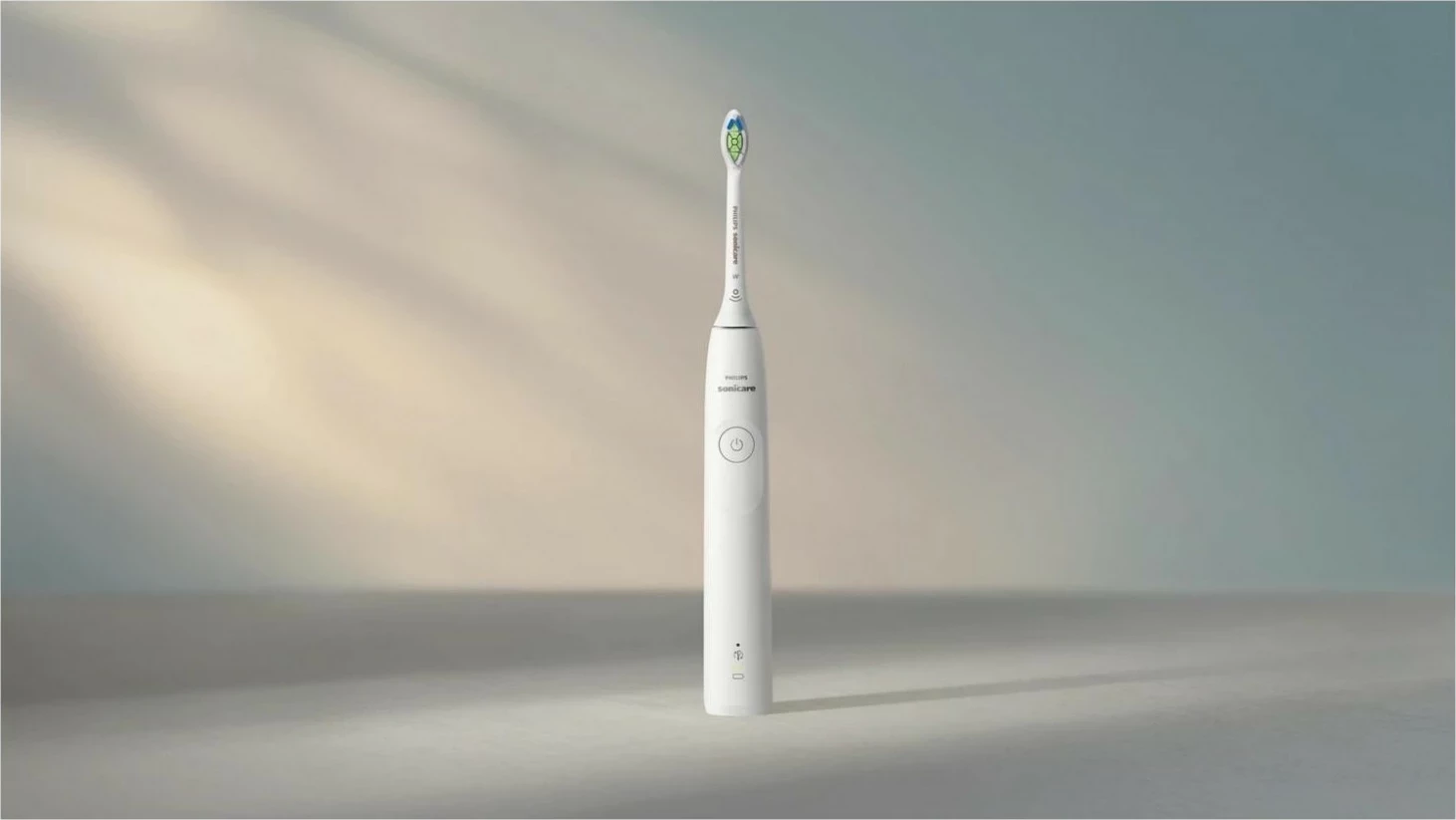 Furçë dhëmbësh elektrike sonike Philips Sonicare 5300 HX7109/01, 62.000 lëvizje/min, 21 ditë bateri, 2 koka, set 2 copë, bardhë/zezë