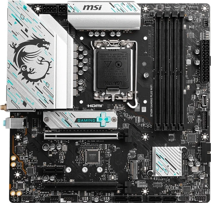 Pllakë amë MSI B760M GAMING PLUS WIFI, Intel B760, LGA 1700, micro ATX