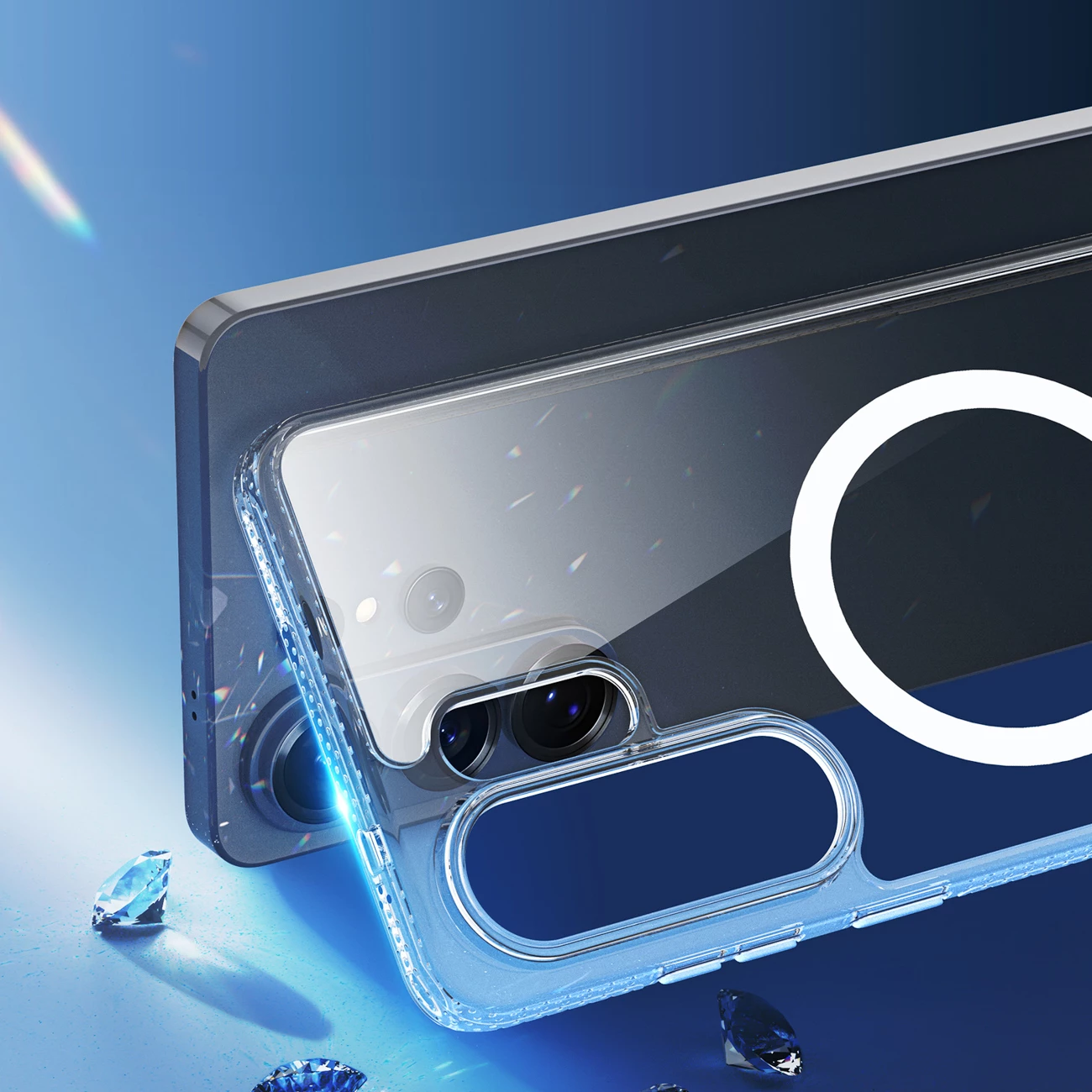 Mbështjellës Dux Ducis Clin Mag për Samsung Galaxy S26 Ultra, MagSafe, TPU/PC, me kuti, transparent