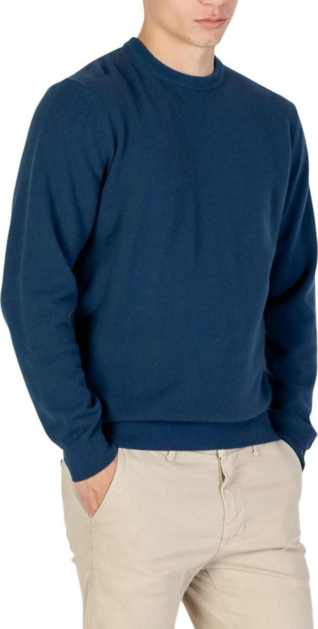 Xhemper për meshkuj YOS U0125, blu denim