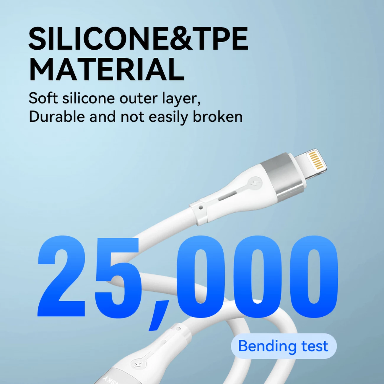 Kabllo Wozinsky WSTCL1, USB-C në Lightning, 1m, 27W, Bardhë