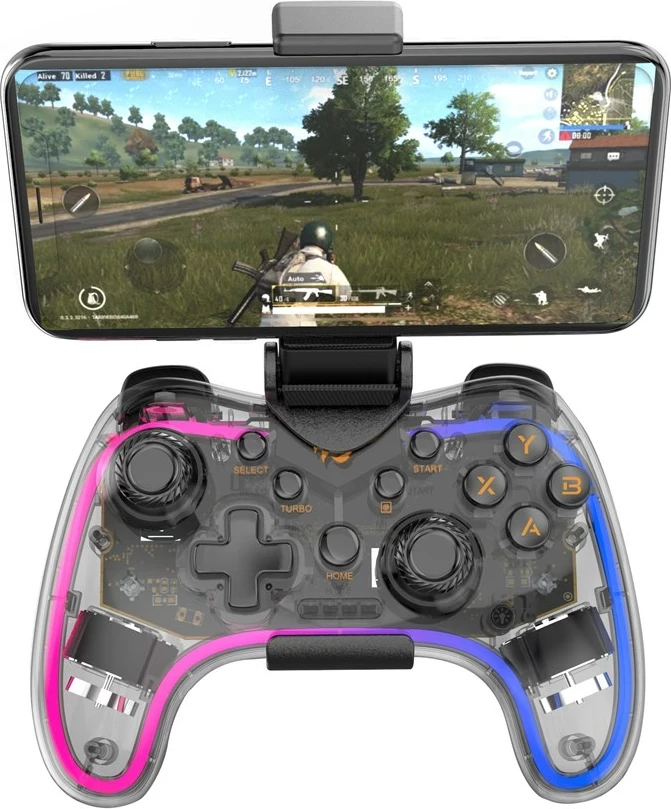 Gamepad Havit G180BT, Wireless, Transparent