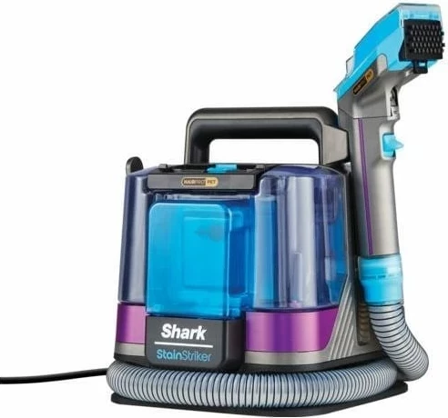 Kasë pastrimi Shark StainStriker HairPro PX250EUT, pa qese, me bateri, argjendtë