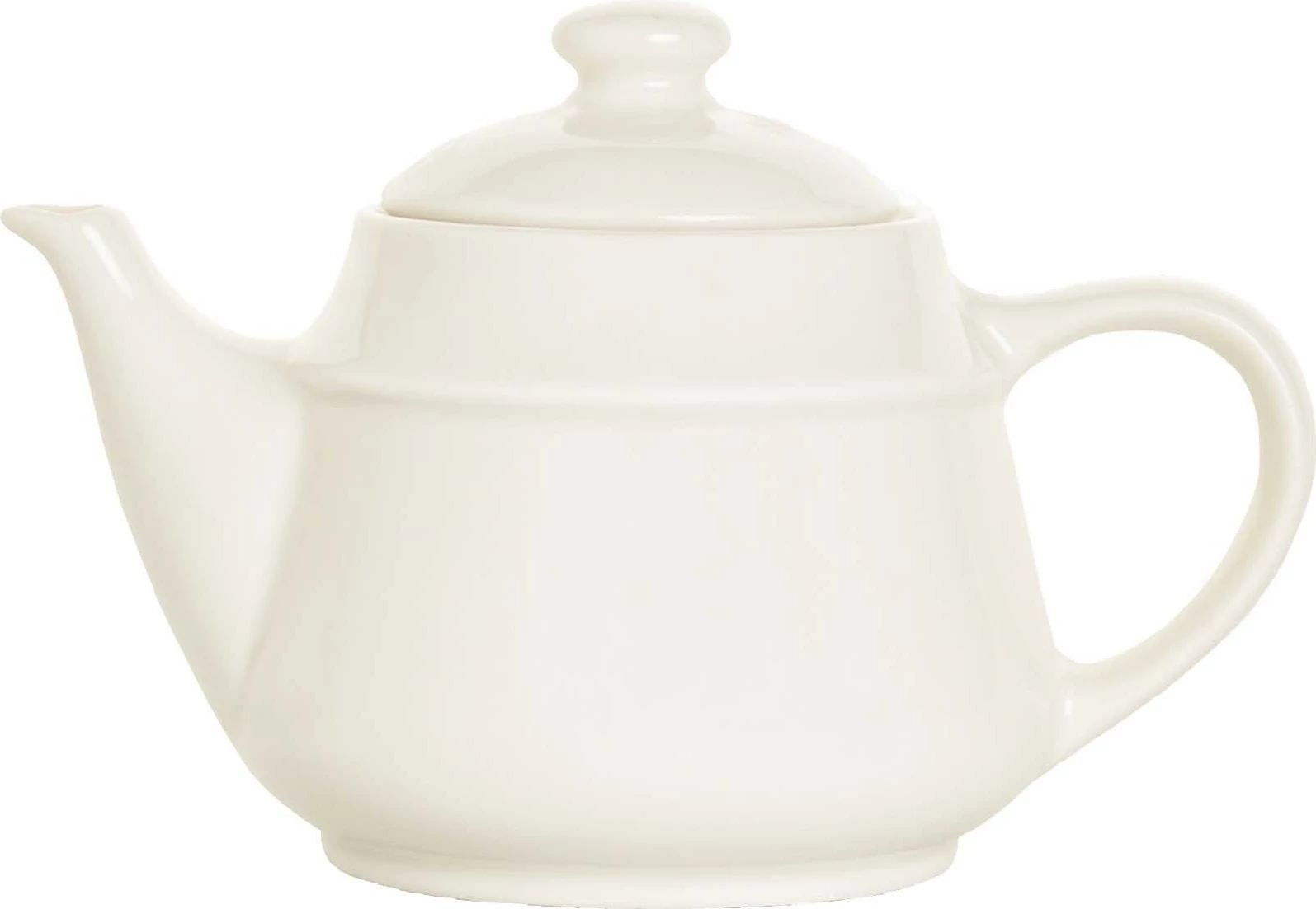 Çajnik Fine Dine Crema 500 ml, porcelan i vitrifikuar, krem, set 6 copë