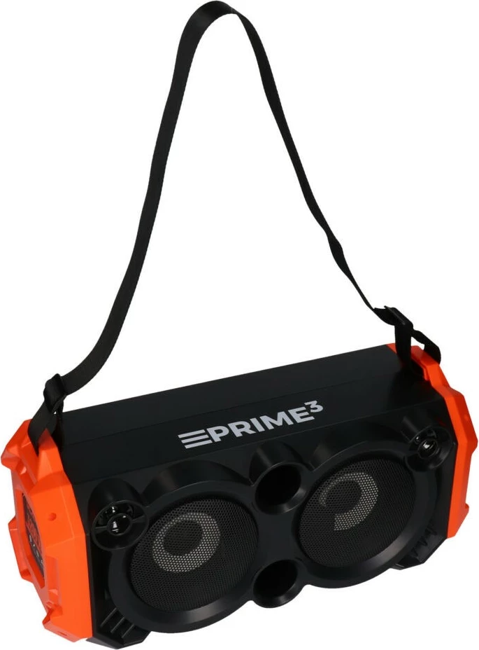 Altoparlant portativ PRIME3 APS31 me Bluetooth dhe karaoke, 100W, i zi/portokalli