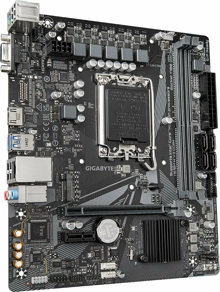 Pllakë amë Gigabyte H610M H V3 DDR4, 64GB, M.2 NVMe, mATX