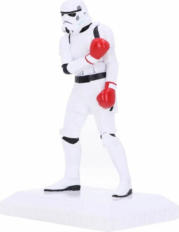 Figurinë koleksionuese NEMESIS NOW Stormtrooper "The Greatest" 18 cm, e bardhë me doreza të kuqe