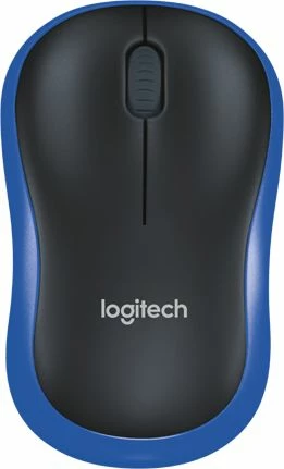 Maus Logitech M185 910-002239, wireless 1000 DPI, USB receiver, 3 butona, zi/kaltër
