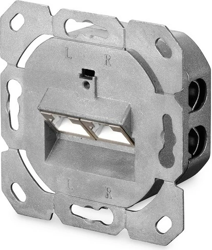 Prizë sipërfaqësore Digitus DN-9006-N, Cat.6, 2xRJ45, e bardhë