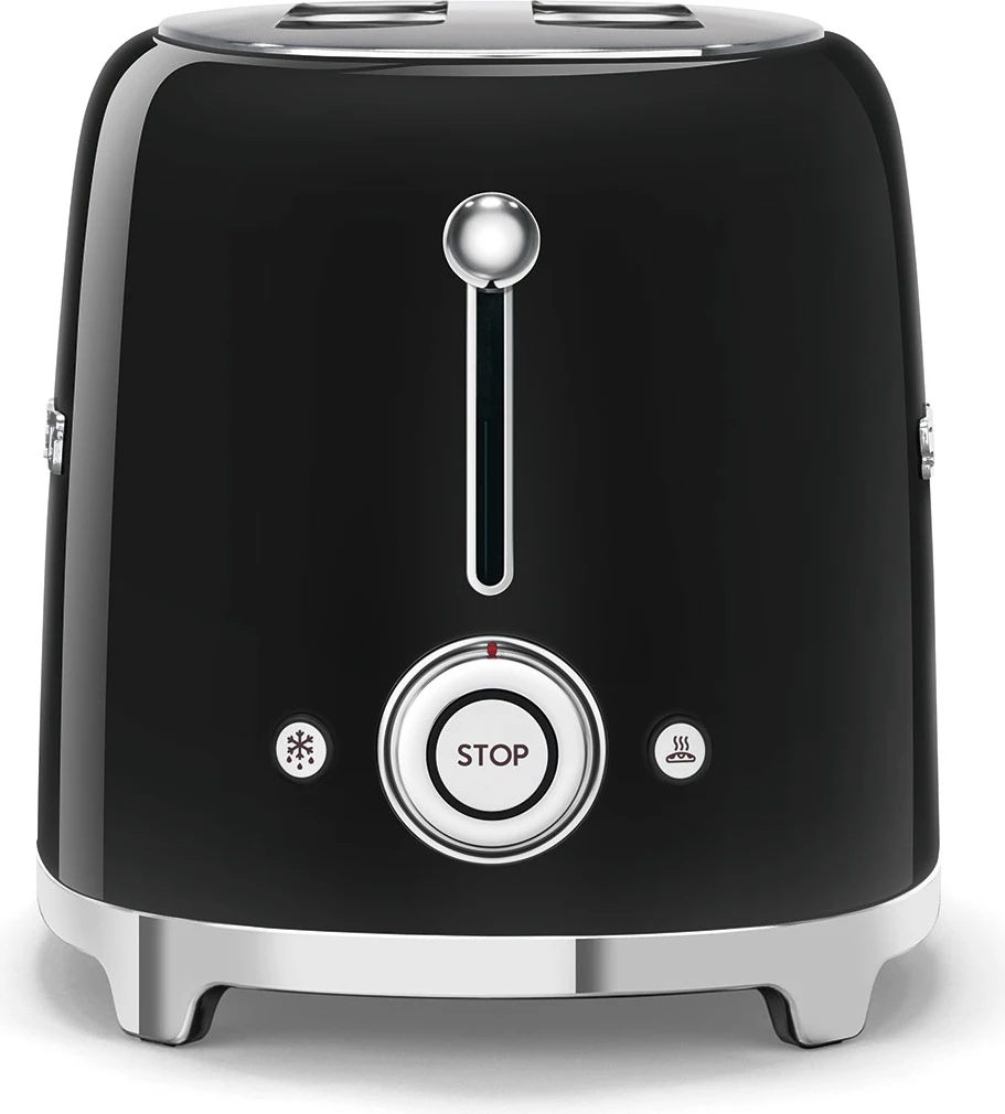 Thekëse buke Smeg 50´ Style, 2x2, 950W, e zezë