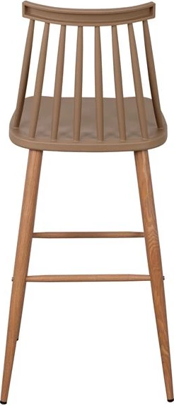 Karrige për bar Vanessa, ngjyrë kapuçino, 43x49x107 cm, set prej 2 copë