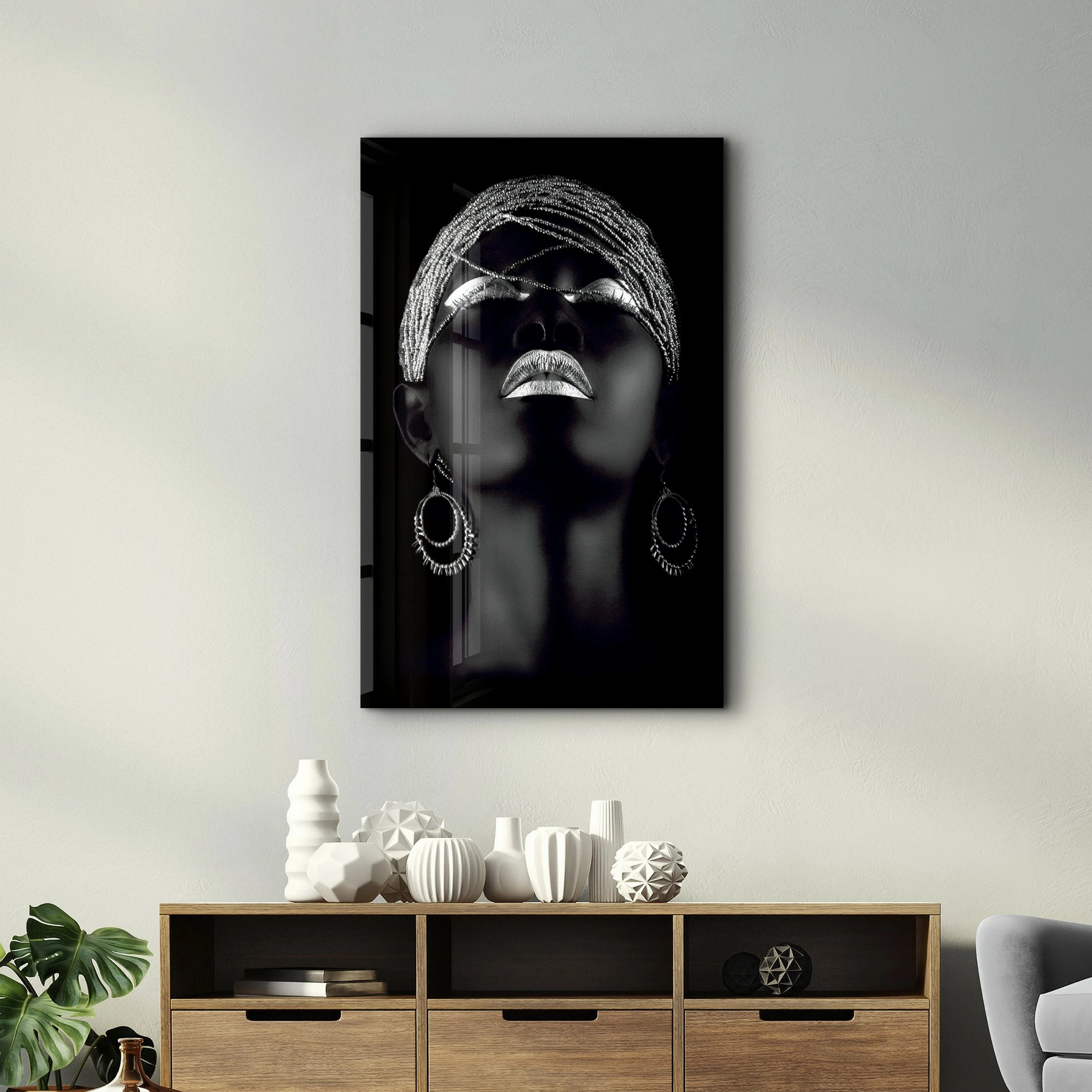 Pikturë dekorative prej xhami të temperuar, Wallity, CAM-3002, 46x72cm