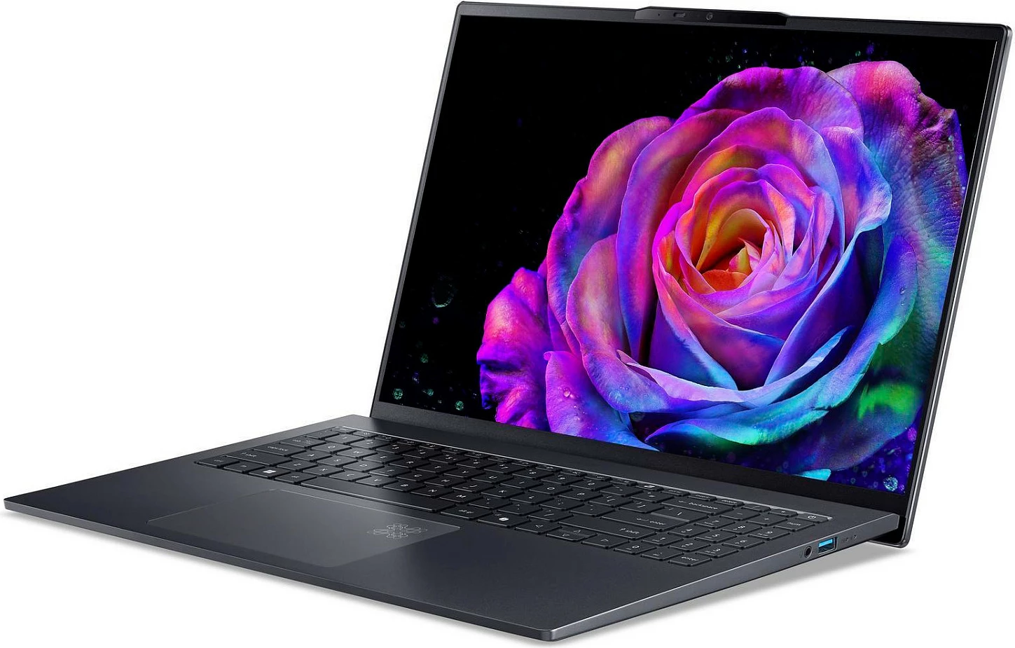Laptop Acer Swift Go 16 AI OLED SFG16-61-R6QV, 16" OLED 2048x1280, 32GB LPDDR5x, Copilot+ PC, Gri Titanium