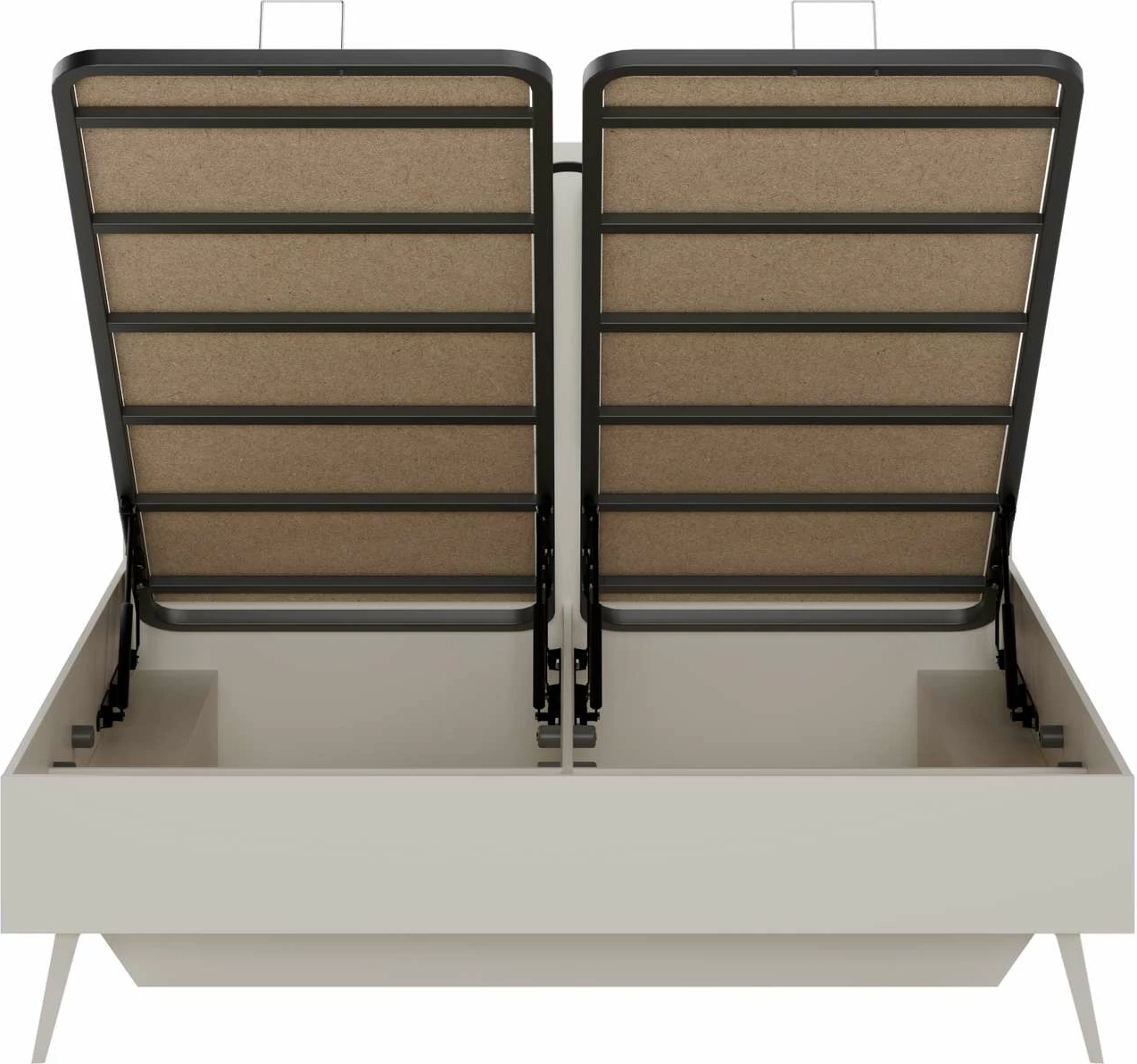 Krevat dopio, ngjyrë mink, Hanah Home, Milano