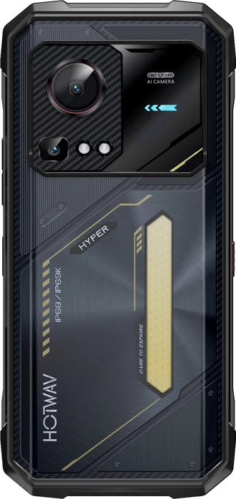 Celular HOTWAV Hyper 7S 5G 4GB RAM + 12GB virtual 256GB 6.6\" 120Hz 10800mAh IP68/IP69K e verdhë