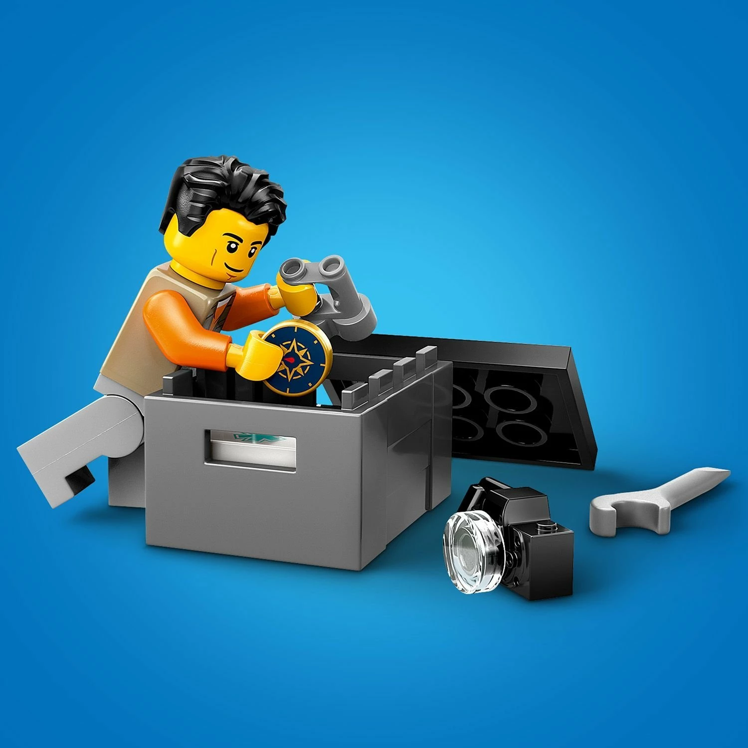 Set LEGO City Mountain Truck Off-Road 4x4 60447, 221 pjesë, për fëmijë 6+, jeshile/zezë