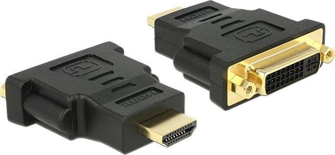 Adapter HDMI në DVI DeLOCK 65467, 24+5 pin, i zi