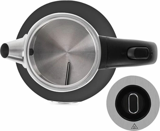 Çajnik elektrik CAMRY CR1344 1.7L 2200W me termometër, i zi