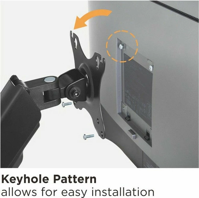 Mbajtëse muri për monitor EQUIP, 2x 17-32", VESA 75x75/100x100, rrotullim 180°, 9 kg për ekran, e zezë