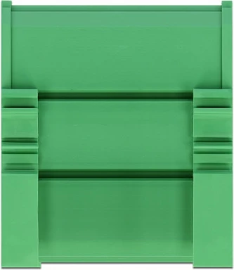 Mbajtës pllakash qarku DeLOCK 107 mm për DIN Rail, 10 cm, plastikë, i gjelbër