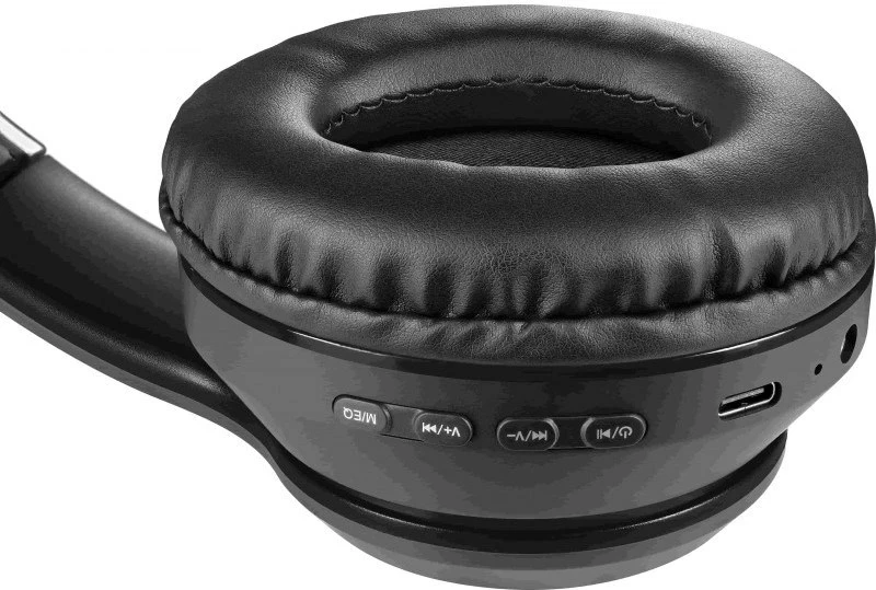 Kufje Defender Bluetooth Freemotion B571, LED, Të zeza