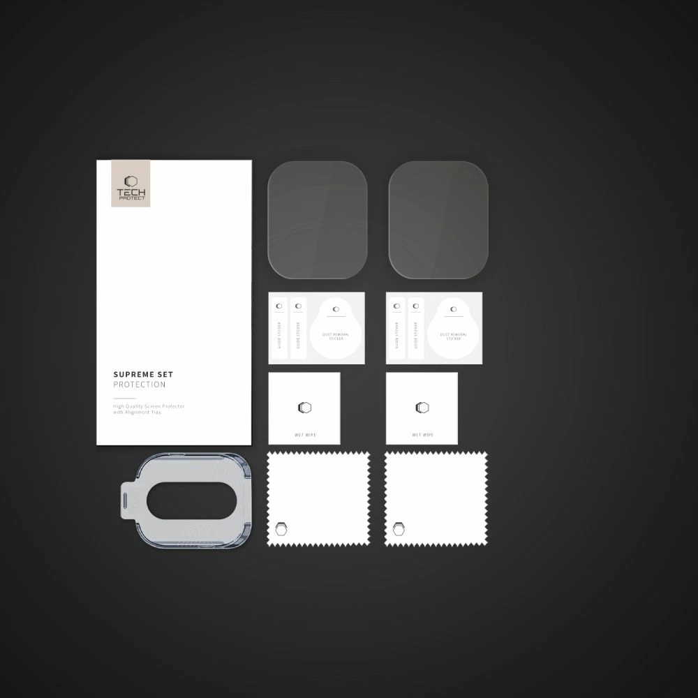 Set xham mbrojtës Tech-Protect Supreme, për Apple Watch Ultra 1/2 (49mm), Transparent, 2 copë