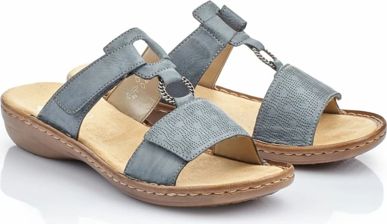 Shlapa femra Rieker 60885-12, të kaltra