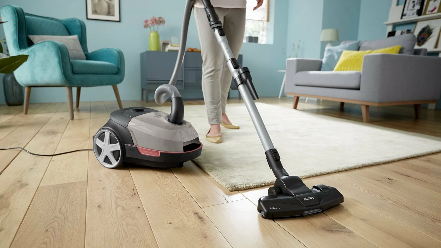 Fshesë elektrike me qese Philips XD5122/10 900W, 4L, HEPA, bezhë/zezë/gri