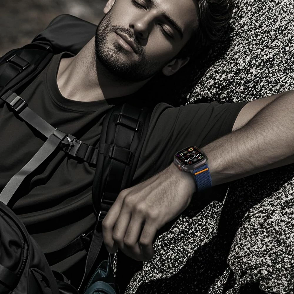 Rrip najloni për Apple Watch Tech-Protect Nylon Clasp, 44/45/46/49 mm, Kaltër