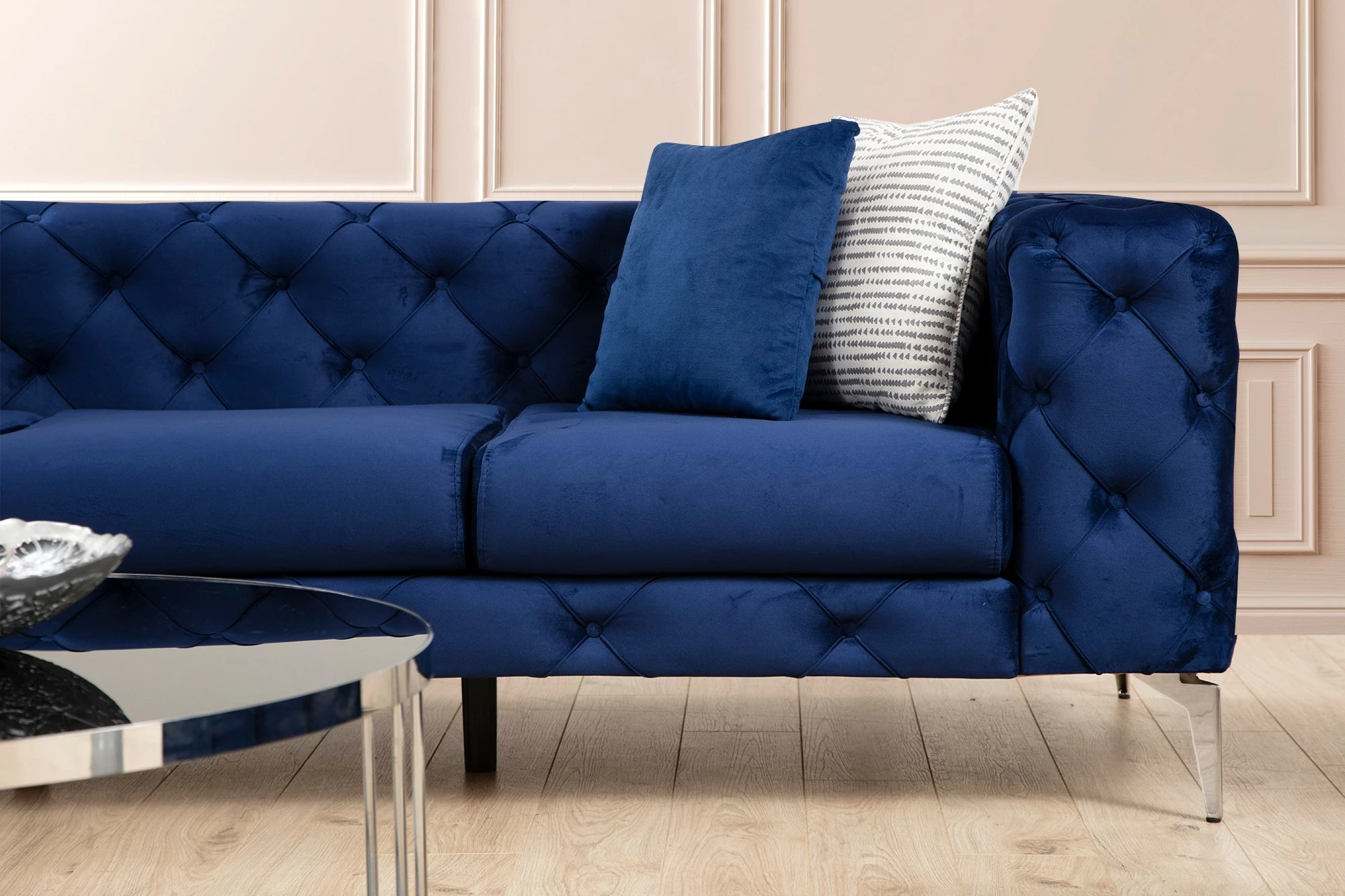 Divan treshe Atelier del Sofa, ngjyrë navy blue, Como