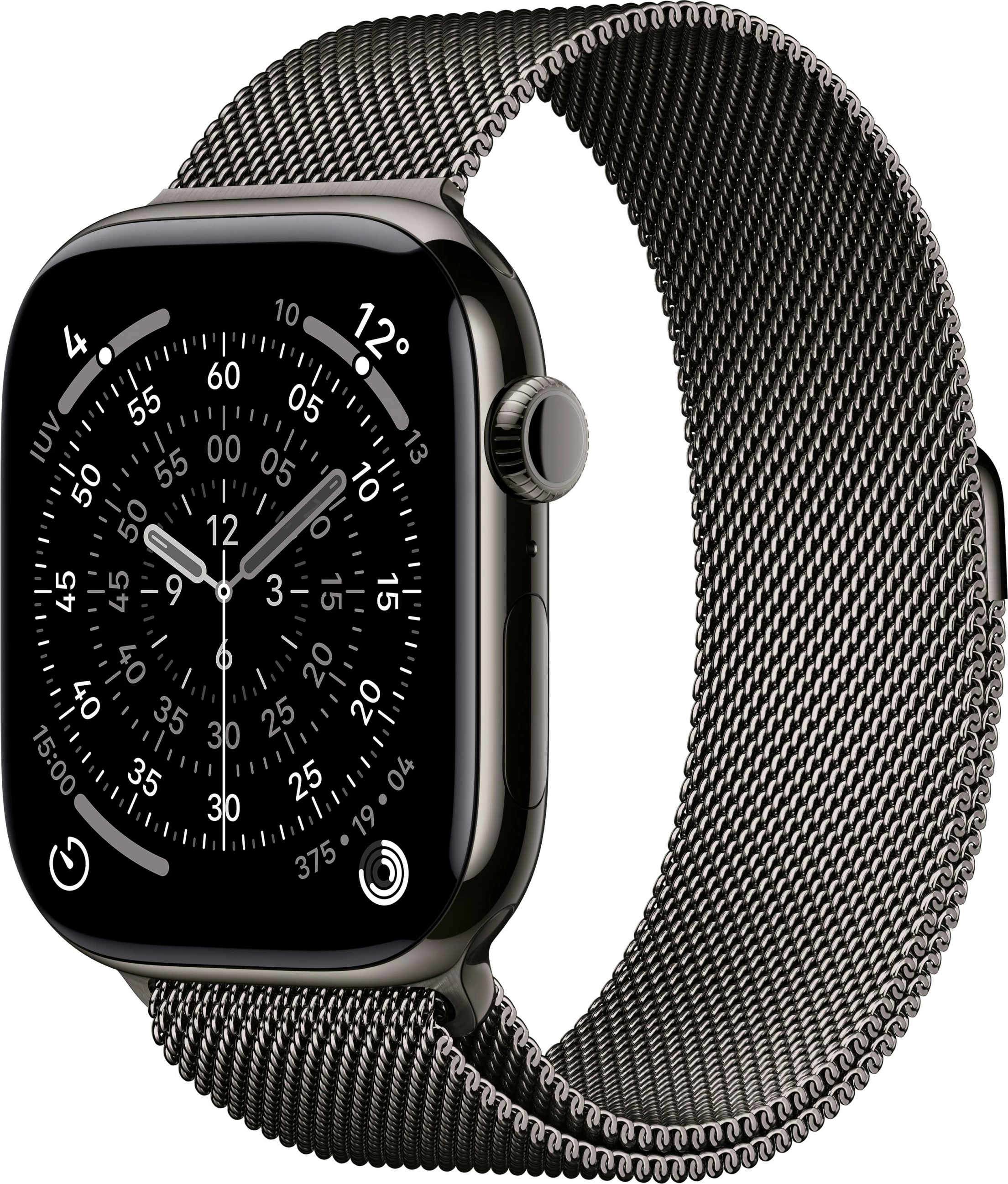 Smartwatch Apple Watch S11, 46mm, Titan, LTE, Milanaise schiefer