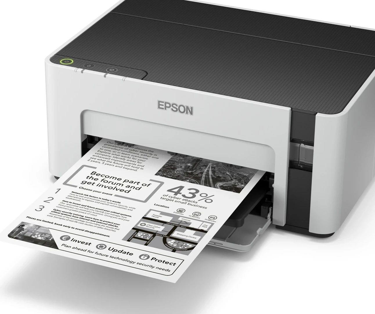 Printer Epson EcoTank M1100, Inkjet, A4, i zi