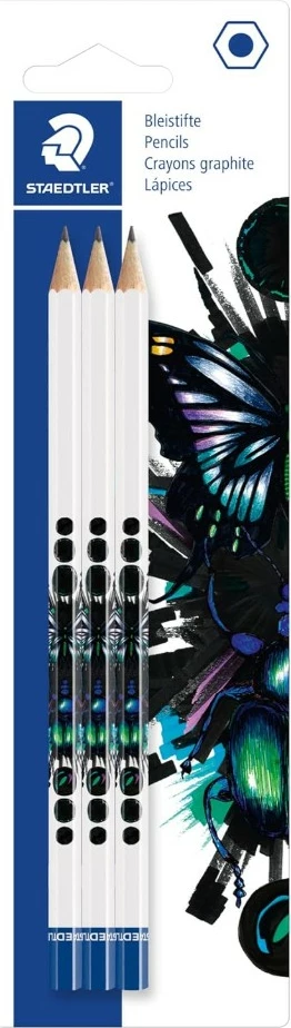 Set lapsa STAEDTLER cool & cute HB 3 copë, multikolor, blister
