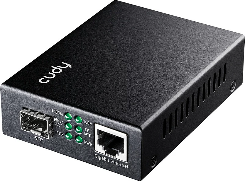 Media konvertues Cudy MC220, Gigabit Ethernet, SFP Single-Mode 1310nm 20km, i zi