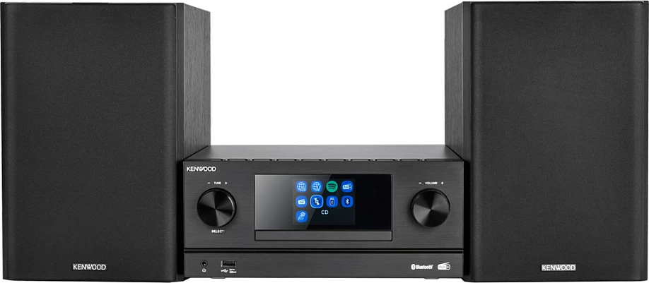 Mini sistem audio Kenwood M-9000S, Micro Hi-Fi 50 W, Bluetooth, CD/USB, Internet Radio/Spotify, i zi