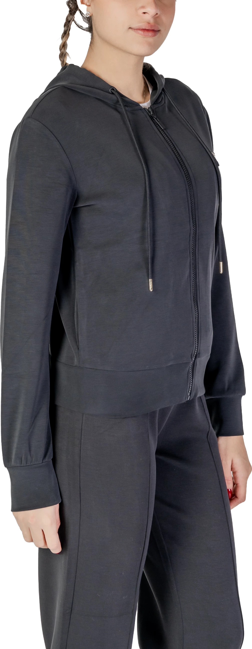 Duks me zinxhir për femra Guess Active OLYMPE Full Zip V4YQ06 KCAY2, i zi [Madhësia: XS]