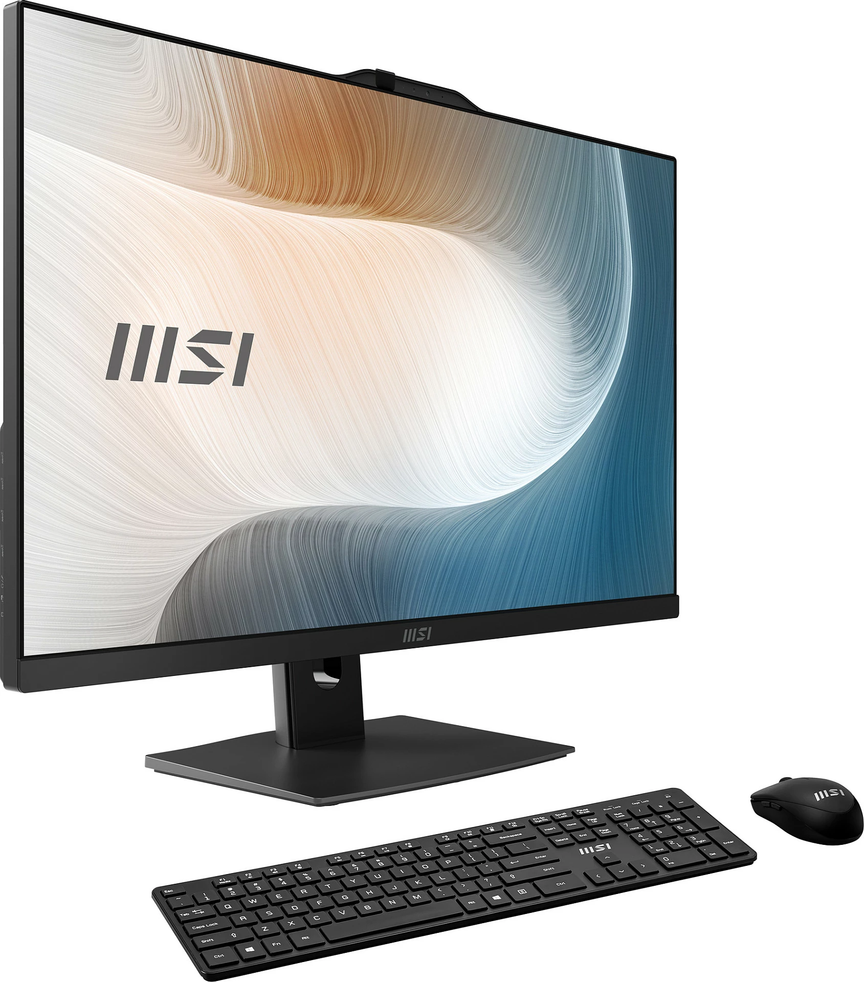 Kompjuter All-in-One MSI Modern AM242P 1M-1848AT, 23.8" Full HD, Intel Core 3, 8GB RAM, 256GB SSD, Windows 11 Pro, e zezë