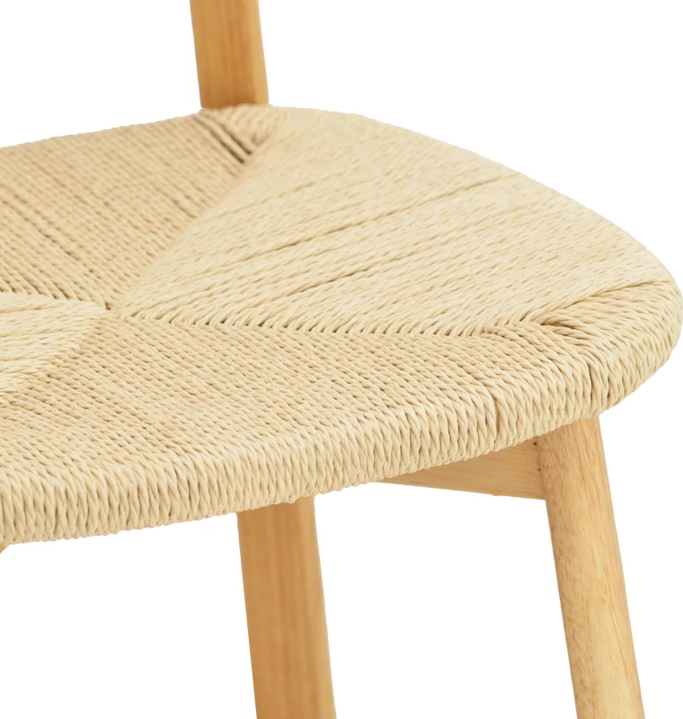 Karrige Clareta, dru kauçuku, litar, ngjyrë natyrale, 53x55x79cm