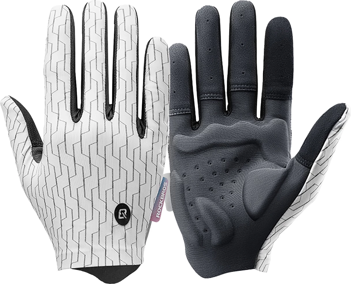 Doreza sportive Rockbros 1611001103, për çiklizëm, M, bardhë/zi