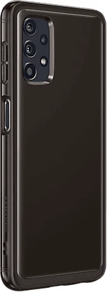 Mbështjellës original Samsung EF-QA326TBE për Galaxy A32 A326 5G, i hollë, i butë, i zi