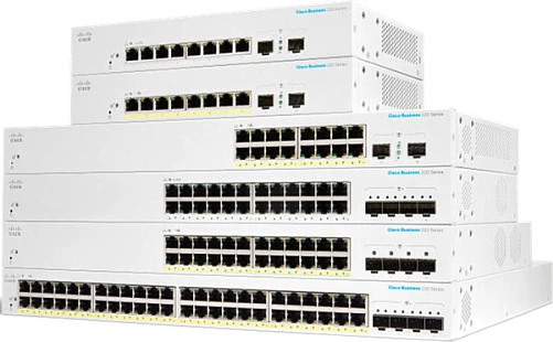 Switch Cisco CBS220 SMART 48-port GE PoE, i bardhë