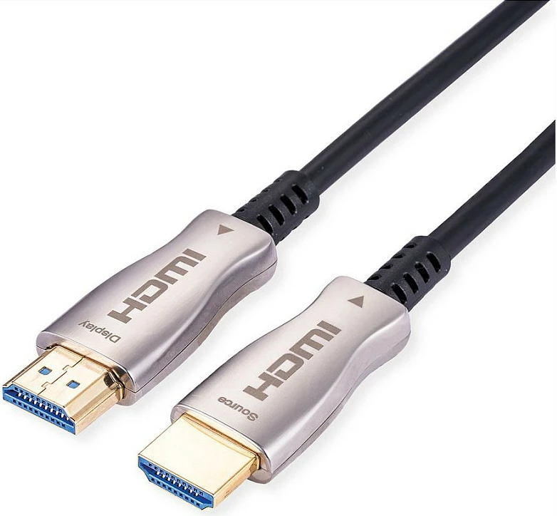Kabllo HDMI VALUE 14.99.3480, 20m, HDMI 2.0, 4K@60Hz, HDR/3D, e zezë