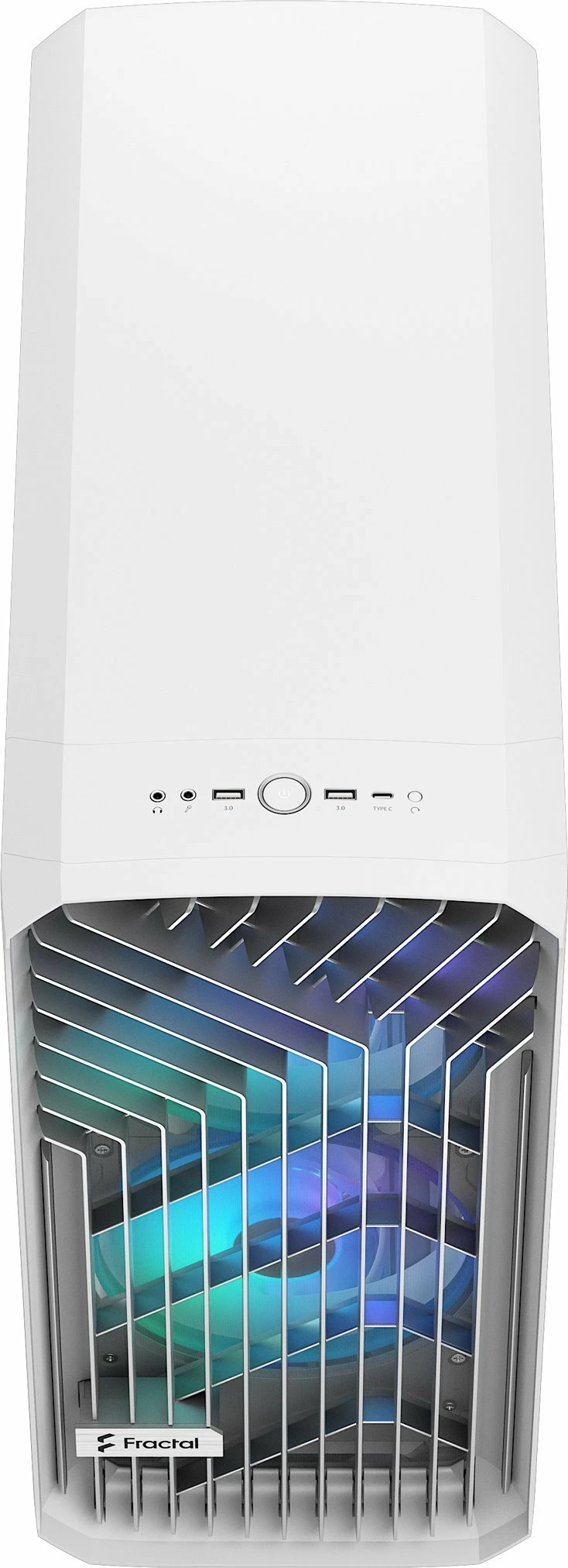 Kasë Fractal Design Torrent RGB TG Clear Tint (FD-C-TOR1A-07) Full Tower ATX/eATX, 5 ventilatorë, USB-C, e bardhë
