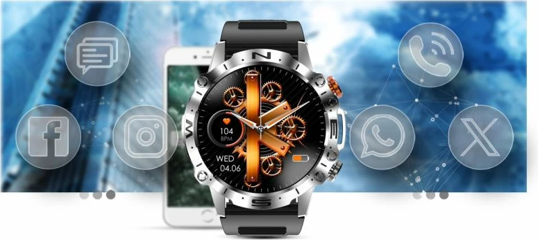 Smartwatch Gravity për të gjithë, e zezë