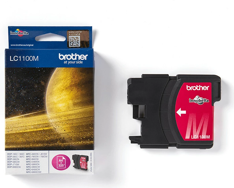 Kartrixh boje Brother LC1100M, Magenta, 325 faqe