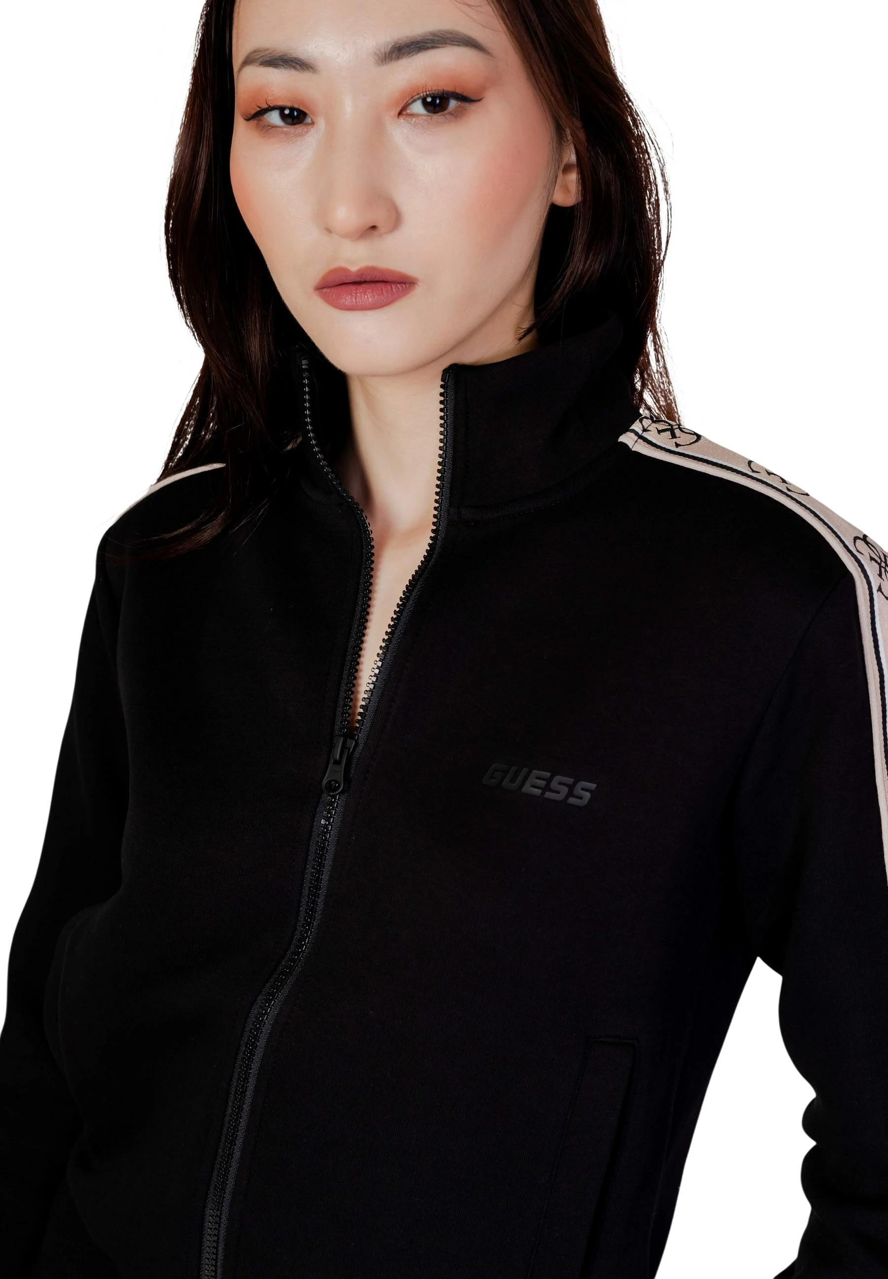 Duks për femra Guess Active Britney Full Zipper, i zi [Madhësia: S]