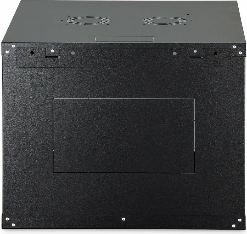 Kabinet rrjeti muror Digitus DN-37107 19" 9U 474x600x600mm derë xhami IP20 kapacitet 60kg i pa-montuar, zezë